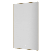 Зеркало Boheme 569-MG, 60 см, с подсветкой, сенсорный выключатель, антизапотевание, рама металл матовое золото