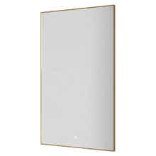 Зеркало Boheme 569-G, 60 см, с подсветкой, сенсорный выключатель, антизапотевание, рама металл золото