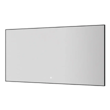 Зеркало Boheme 543-140-B, 140 см, с подсветкой, сенсорный выключатель, антизапотевание, рама металл черный матовый