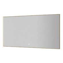 Зеркало Boheme 543-140-MG, 140 см, с подсветкой, сенсорный выключатель, антизапотевание, рама металл матовое золото