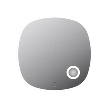 Зеркало Am.Pm Func, 80 см, с косметическим зеркалом, LED-подсветка, с диммером, цвет серебристый, M8FMOX0803SA