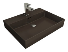 Раковина Bocchi Milano 1376-025-0126, 60 см, фарфор, цвет коричневый матовый