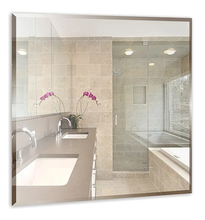 Зеркало Loranto Квадрат 00000000719 53 x 53 см, фацет, белый