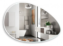 Зеркало Azario Omega LED-00002556 92 x 60 см, белый