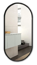 Зеркало Azario Виола-лофт 50 x 100 см, с LED подсветкой, диммер, сенсорный выключатель, черный, LED-00002430