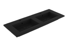 Раковина Bocchi Milano 1111-004-0126, 122 см, фарфор, черная матовая