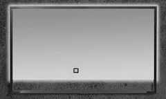 Зеркало Armadi Art Vallessi 552/2 100 см с подсветкой, с полочкой, антрацит, IP24