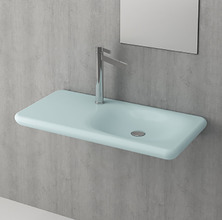 Раковина Bocchi Fenice 1165-029-0126, 90 см, фарфор, светло-голубая