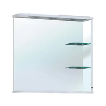 Зеркало Bellezza Рио 4613611062013/4613611061016, 70 см, с подсветкой, цвет белый, левое/правое