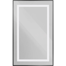 Зеркало BelBagno Kraft SPC-KRAFT-500-900-SENS-NERO, 50 см, с LED подсветкой, с сенсорным выключателем, цвет рамы черный