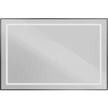 Зеркало BelBagno Kraft SPC-KRAFT-1200-800-SENS-NERO, 120 см, с LED подсветкой, с сенсорным выключателем, цвет рамы черный