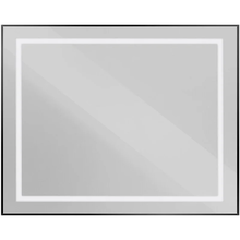 Зеркало BelBagno Kraft SPC-KRAFT-1000-800-SENS-NERO, 100 см, с LED подсветкой, с сенсорным выключателем, цвет рамы черный