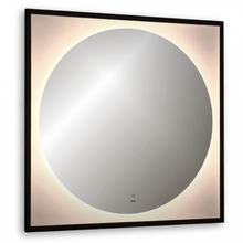 Зеркало Abber See AG6117SCRB, 80 см, с подсветкой, датчик движения, цвет черный