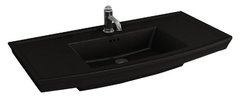 Раковина Bocchi Lavita 1168-005-0126, 100 см, фарфор, черная