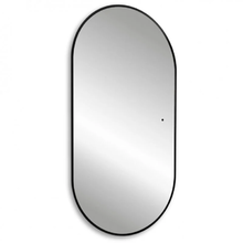 Зеркало Abber Kontur AG6302SCB, 55 см, с подсветкой, сенсорный выключатель, цвет черный