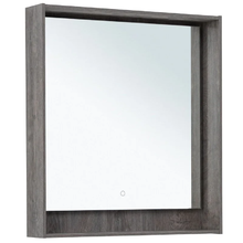 Зеркало Aquanet Милан 336395, 80 см, с LED подсветкой, цвет дуб рошелье