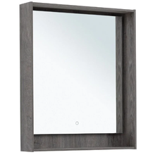 Зеркало Aquanet Милан 336394, 70 см, с LED подсветкой, цвет дуб рошелье