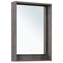 Зеркало Aquanet Милан 336393, 60 см, с LED подсветкой, цвет дуб рошелье