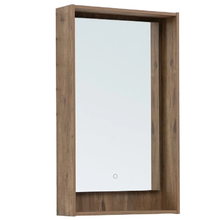Зеркало Aquanet Милан 336397, 50 см, с LED подсветкой, цвет дуб рустикальный