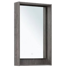 Зеркало Aquanet Милан 336392, 50 см, с LED подсветкой, цвет дуб рошелье