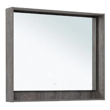 Зеркало Aquanet Милан 336396, 100 см, с LED подсветкой, цвет дуб рошелье