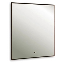 Зеркало Aquame AQM9101B, 60 см, с LED-подсветкой, инфракрасный выключатель, подогрев, цвет черный