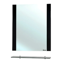 Зеркало Bellezza Рокко 4613713030040, 80 см, с полкой, цвет черный