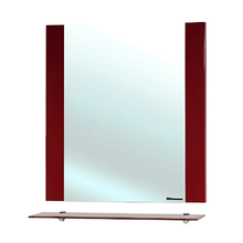 Зеркало Bellezza Рокко 4613713030033, 80 см, с полкой, цвет красный