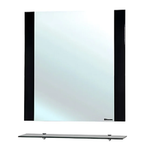 Зеркало Bellezza Рокко 4613711030042, 70 см, с полкой, цвет черный