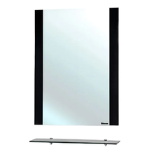 Зеркало Bellezza Рокко 4613709030047, 60 см, с полкой, цвет черный