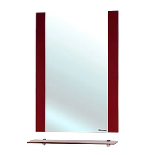 Зеркало Bellezza Рокко 4613709030030, 60 см, с полкой, цвет красный