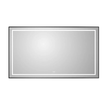 Зеркало BelBagno Kraft SPC-KRAFT-1400-800-LED-TCH-WARM-NERO, 140 см, со встроенной подсветкой и подогревом, черный