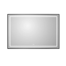 Зеркало BelBagno Kraft SPC-KRAFT-1200-800-LED-TCH-WARM-NERO, 120 см, со встроенной подсветкой и подогревом, черный