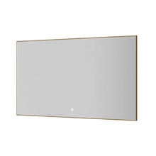 Зеркало Boheme 543-120-MG, 120 см, с подсветкой, сенсорный выключатель, антизапотевание, рама металл матовое золото