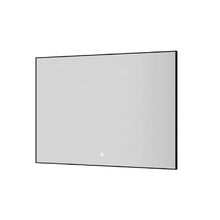 Зеркало Boheme 543-100-B, 100 см, с подсветкой, сенсорный выключатель, антизапотевание, рама металл черный матовый