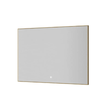Зеркало Boheme 543-100-MG, 100 см, с подсветкой, сенсорный выключатель, антизапотевание, рама металл матовое золото