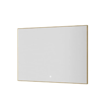 Зеркало Boheme 543-100-G, 100 см, с подсветкой, сенсорный выключатель, антизапотевание, рама металл золото