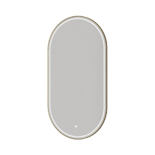 Зеркало Boheme 568-MG, 60 см, с подсветкой, сенсорный выключатель, антизапотевание, рама металл матовое золото