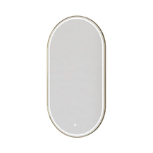 Зеркало Boheme 568-G, 60 см, с подсветкой, сенсорный выключатель, антизапотевание, рама металл золото