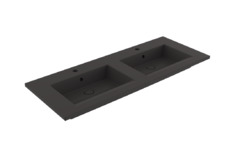Раковина Bocchi Milano 1111-020-0126, 122 см, фарфор, антрацит матовый
