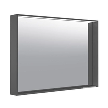 Зеркало Keuco Plan 33098112500, 80 см, с подсветкой и подогревом, лакированный алюминий, антрацит