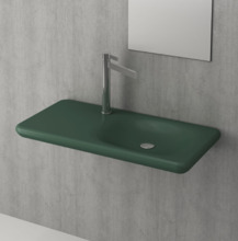Раковина Bocchi Fenice 1165-027-0126, 90 см, фарфор, цвет зеленый матовый