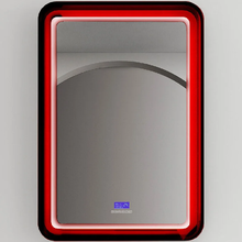 Зеркало для ванной Abber Kristall, 55 х 80 см, с подсветкой, цвет красный, AT6701Rubin