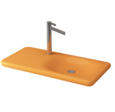 Раковина Bocchi Fenice 1165-021-0126, 90 см, фарфор, мандарин