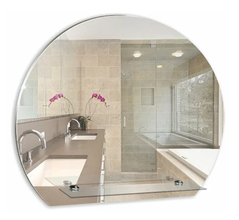 Зеркало Loranto Елена 00000035 57 х 48 см с полкой, белый