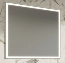 Зеркало Loranto Стиль 100 x 80 см, с LED подсветкой, сенсорный выключатель, подогрев, белый, CS00068081