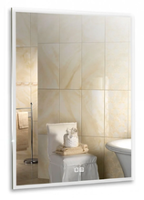 Зеркало Azario Сантана 60 x 80 см, с LED подсветкой, диммер, сенсорный выключатель, белый, ФР-00002163
