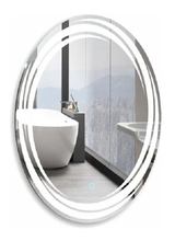 Зеркало Azario Нормандия 57 х 77 см, с LED подсветкой, диммер, сенсорный выключатель, белый, ФР-00000936