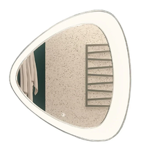 Зеркало Azario Edda CS00063649 70 x 70 см, гравировка, белый