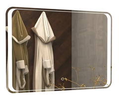 Зеркало Azario Valeria CS00064487 80 x 60 см, диммер, белый